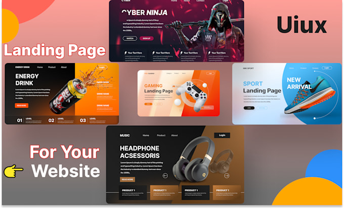 devlop an amazing landing page or full business website