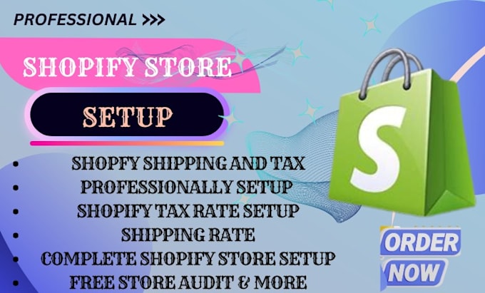 set up shopify shipping shopify tax free store audit