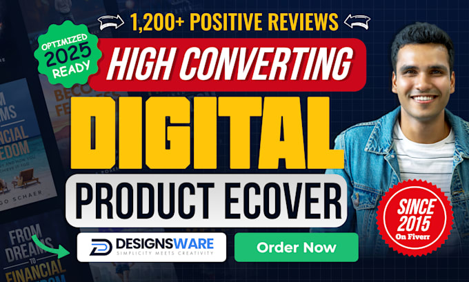 design digital product mockup and ecover bundle
