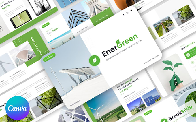 design creative and business canva presentation