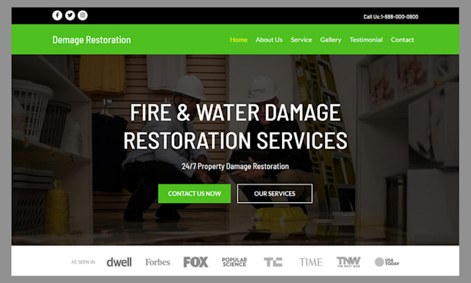 build water damage website water restoration website treatment leads via website