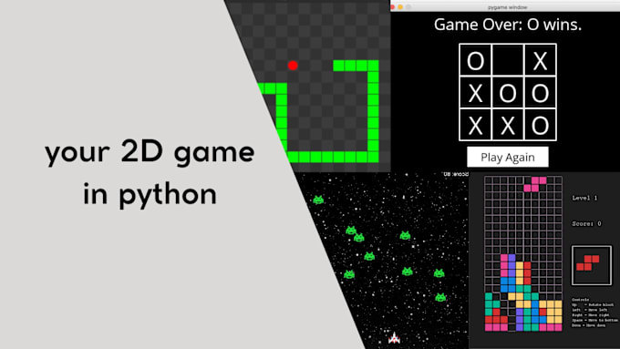 Crea tu idea de juego 2d en python con pygame