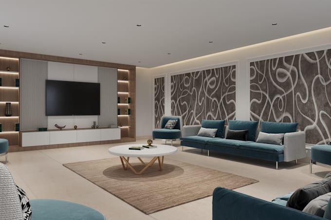create a realistic 3d rendering architecture