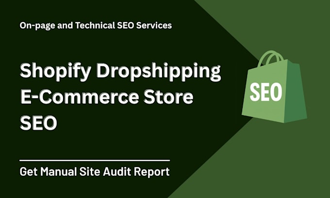 do on page SEO for shopify dropshipping ecommerce store