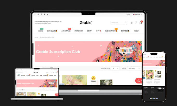 build subscription box shopify store membership website subscription box website