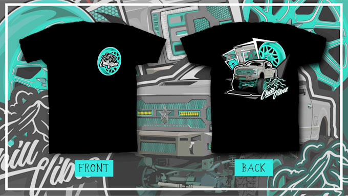 make shirt design for trucks, car and boat