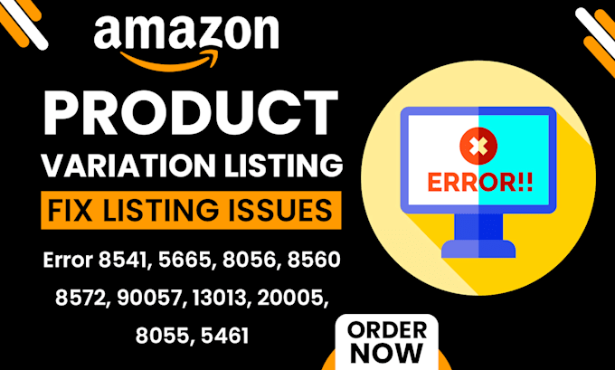 fix amazon product listing errors, variations, and flat file issues