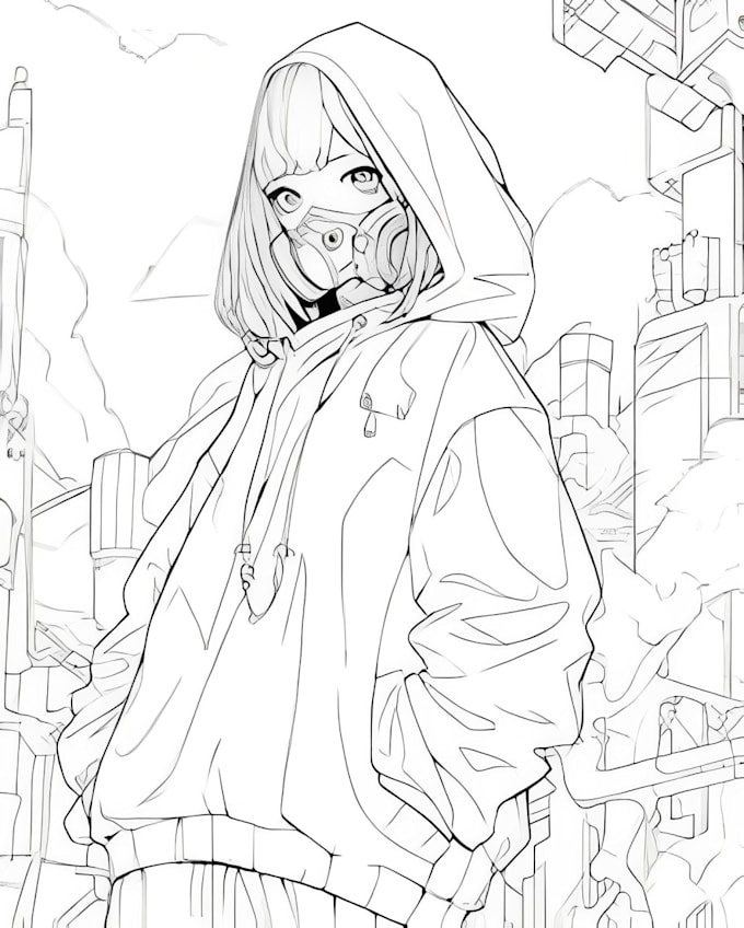 hand draw a rough pencil or anime sketch