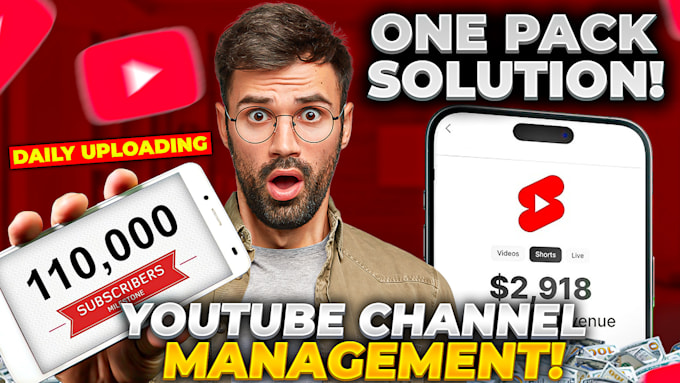 do complete youtube channel management and automation cash cow videos