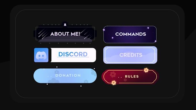 minimalistic and special custom twitch panels