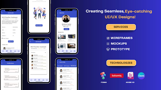 design user friendly and visually appealing websites or apps