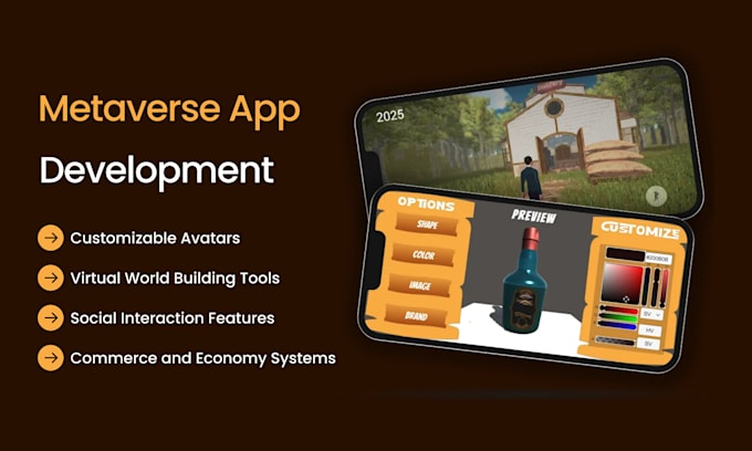 build a metaverse app, nft game, crypto app like decentraland, roblox