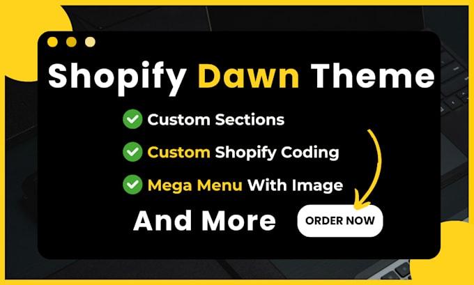 customize your shopify dawn theme or any other free theme, shopify website