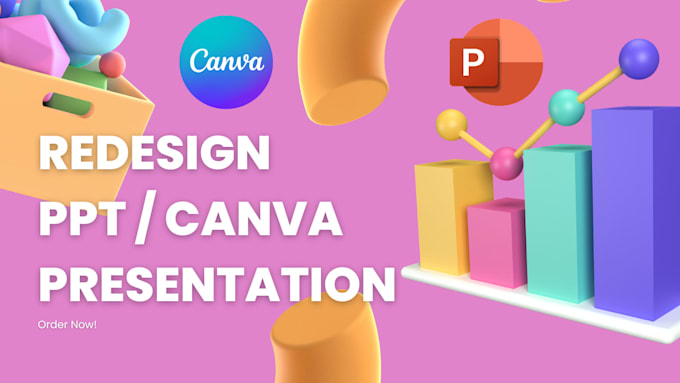 redesign improve or enhance your ppt or canva presentation