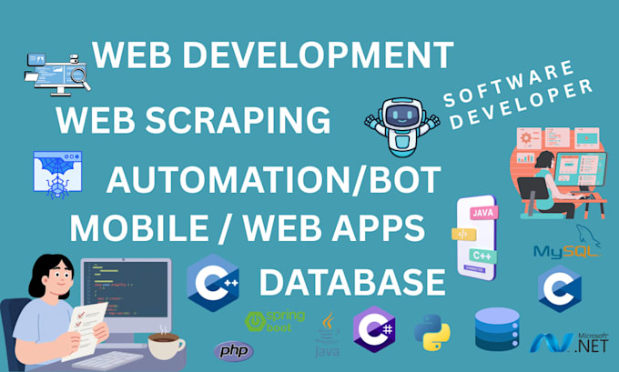 do java python c, cpp, c sharp, net ,php, python programming