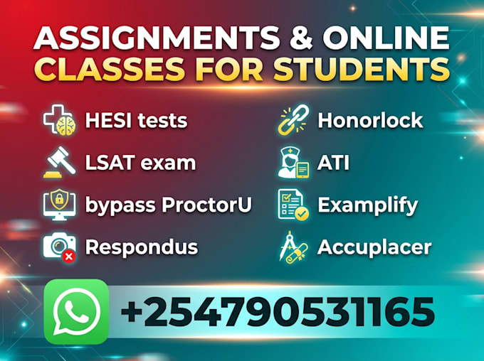 do proctoru, honorlocks, respondus, hesi, ati teas, ged, sophia, exemplify tasks