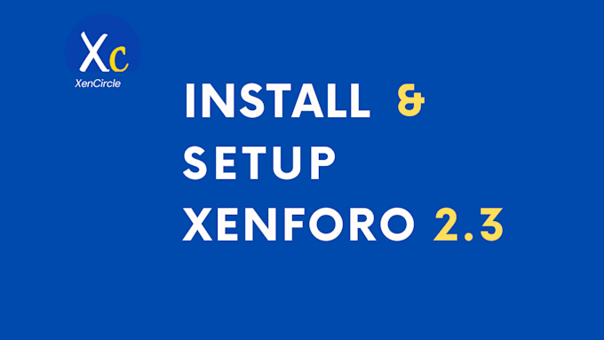 install and setup xenforo forum