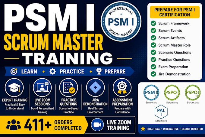 train you for psm I scrum master certification