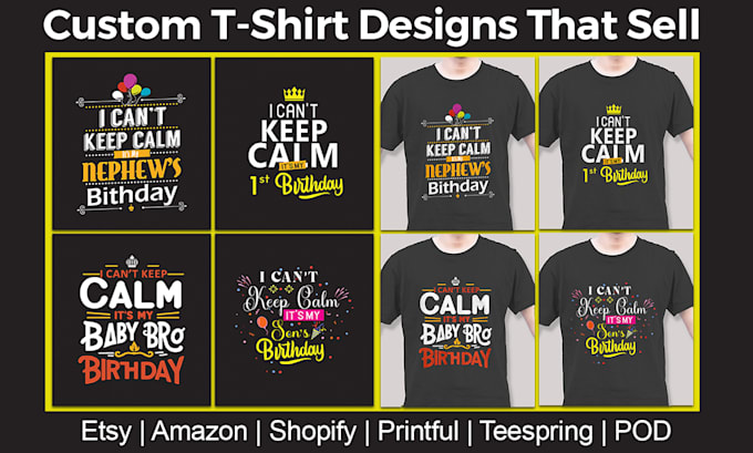 create custom graphic tshirt designs for etsy, merch and pod
