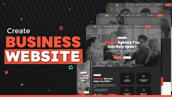 create wordpress portfolio, blog, buisness website