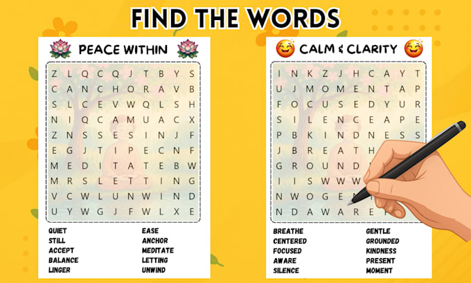 create word search puzzle book for kdp low content book
