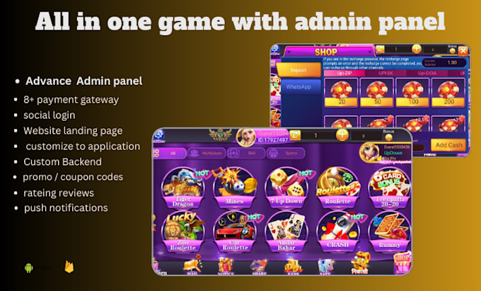 develop multiplayer online rummy game ,teen patti, dragon