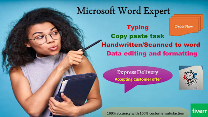 convert handwritten notes to word or excel with fast and accurate typing