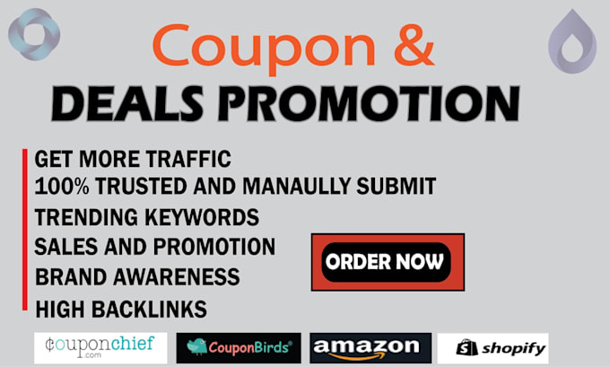submit your coupon on popular 150 US websites and social media promotions