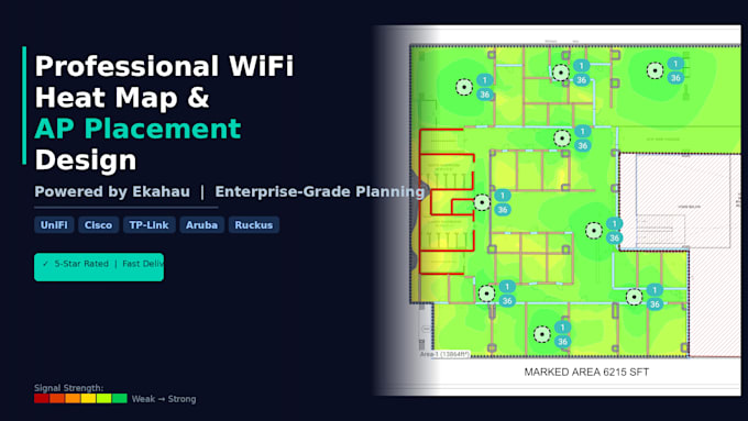 design professional wifi heat maps and wireless survey using ekahau