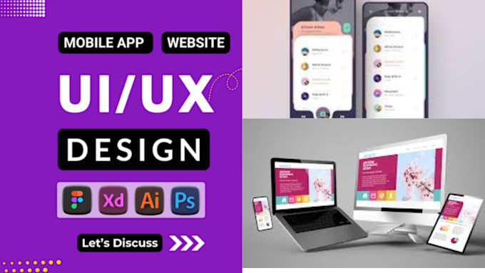Do complete mobile app ui ux design, website ui ux design, figma design ...