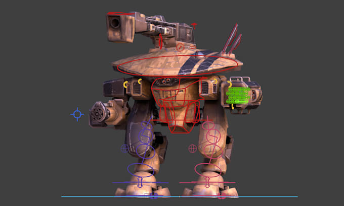Rig your 3d weapon, robotic characters and machine mechanism by ...