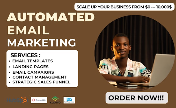 setup, manage your klaviyo email marketing flow, active campaign, aweber, zoho