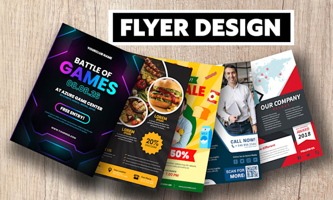design all types of creative, innovative flyer designs that boost your product