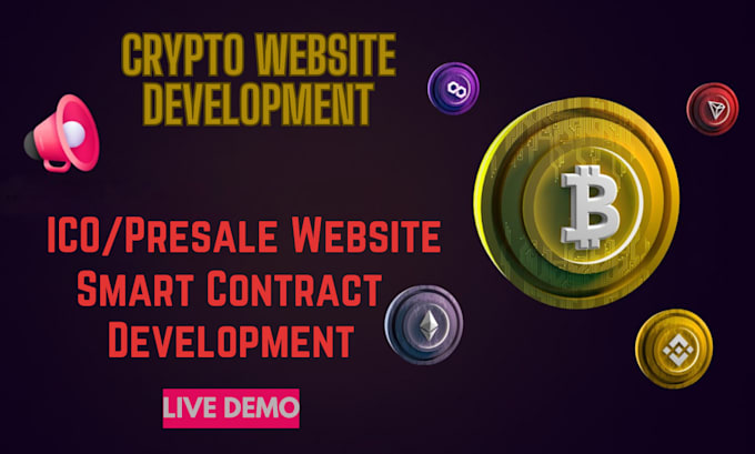 develop ico website ,presale website and smart contract