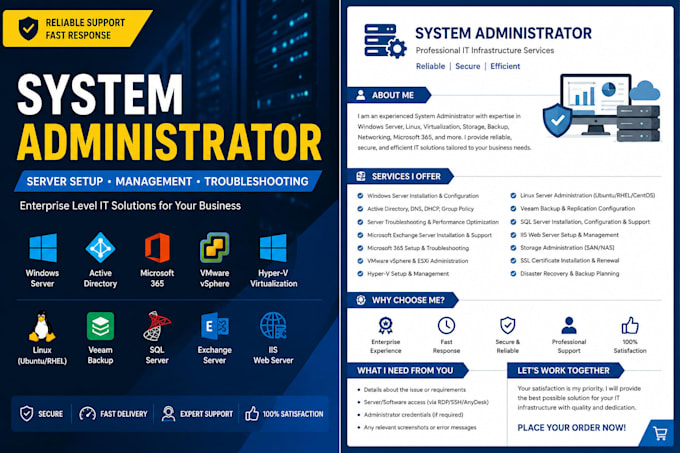 be your virtual server admin or system admin