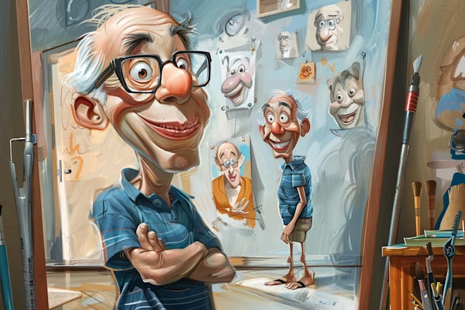 draw professional caricature for you