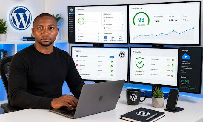 maintain, update and secure your wordpress website