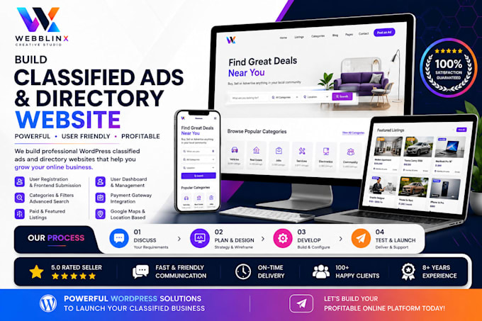 build a wordpress classified ads and directory website