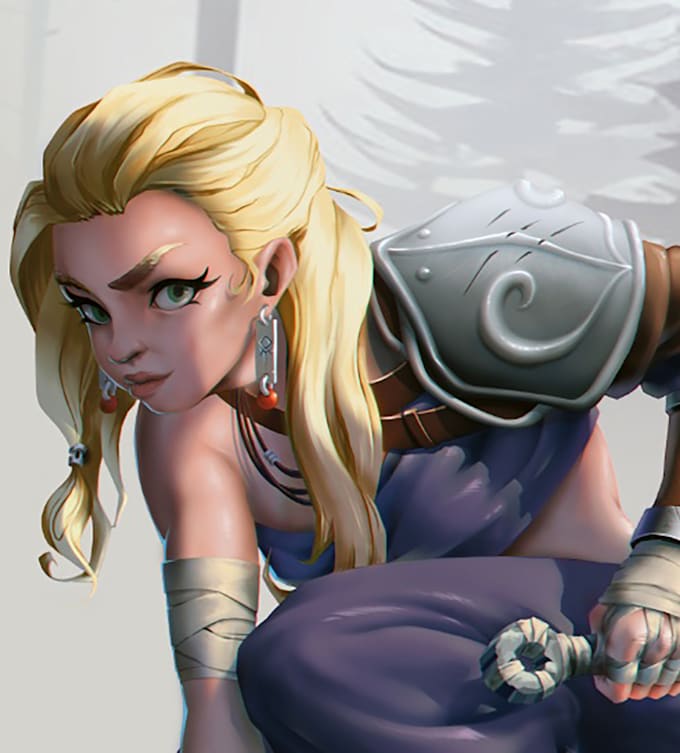 do character design, portrait or digital art