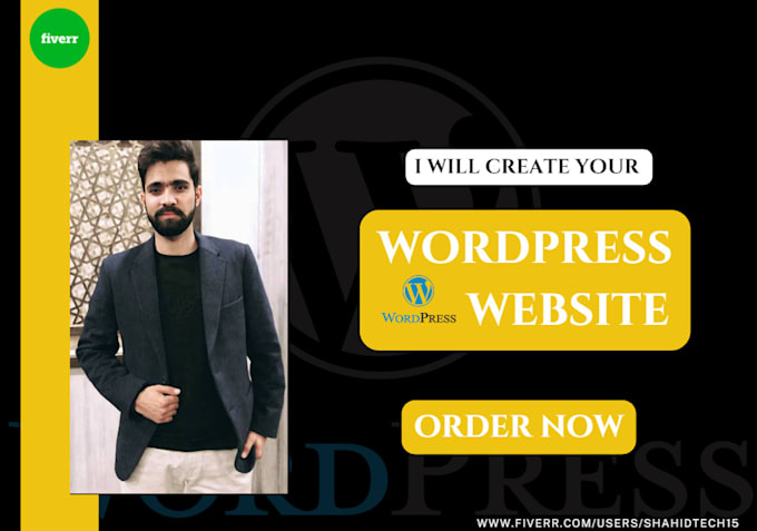 create your website in wordpress