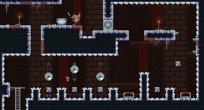 develop 2d pixel art game web game design and assets
