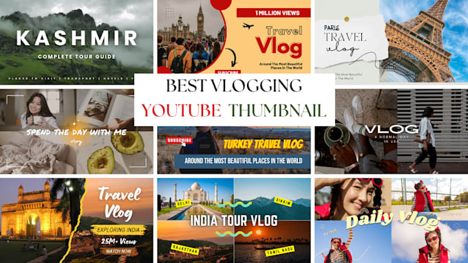 make premium vlogging youtube thumbnail in 24 hours