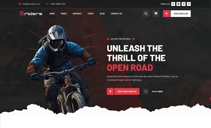build sports bike website sports motorcycle store sports accessories shopify