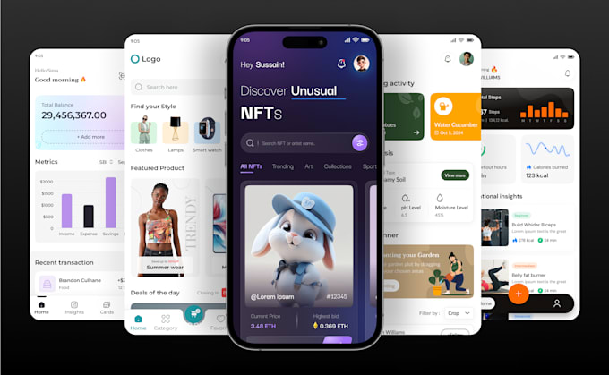 create modern and user friendly mobile app UI UX design