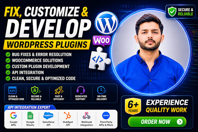 fix, customize, and develop wordpress woocommerce plugins