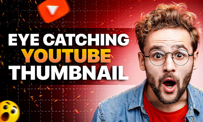 do eye catchy clickbait youtube thumbnails design