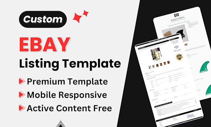 ebay listing template, ebay template, ebay store design