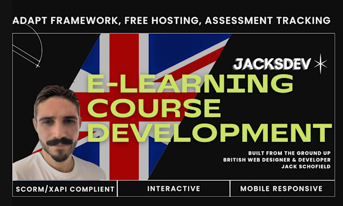 design a scorm, xapi compliant responsive elearning course
