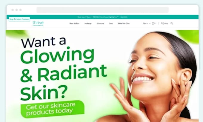 aesthetic skincare shopify store beauty website skincare website cosmetics store