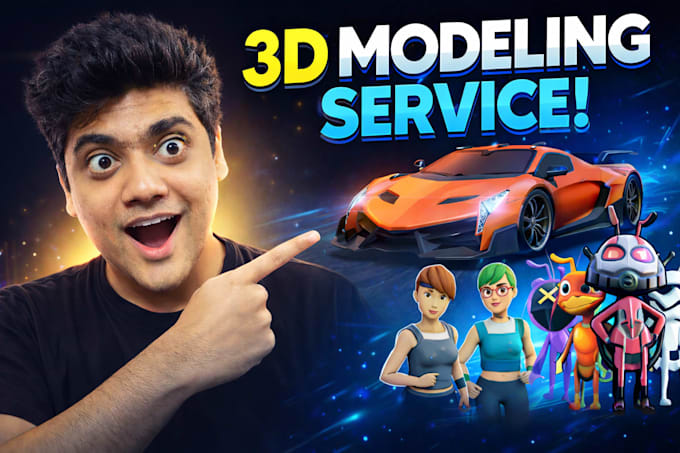 create 3d models for game assets or character